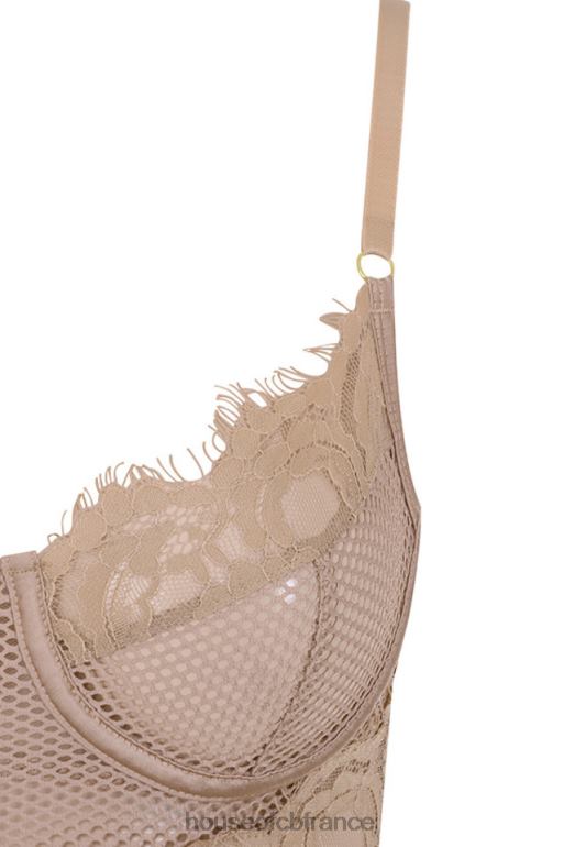 House of CB body nadia en dentelle marron clair N888H816 vêtements