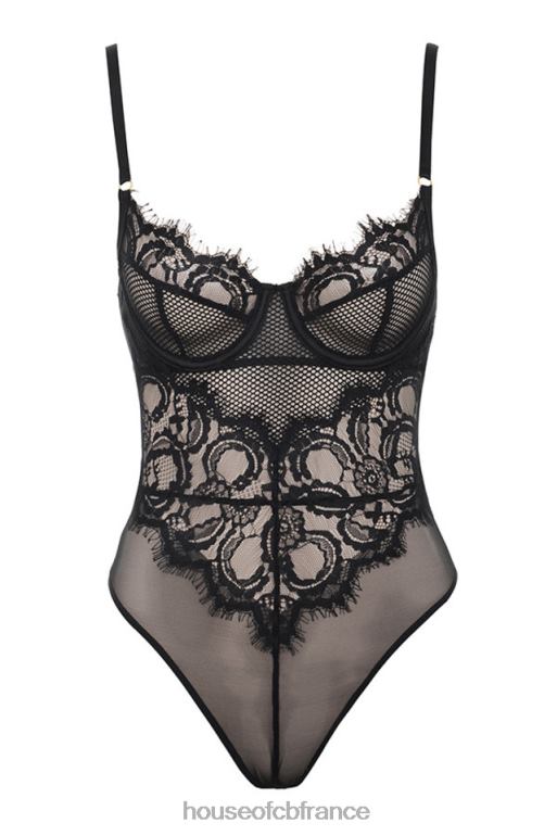 House of CB body nadia en dentelle noire N888H821 vêtements