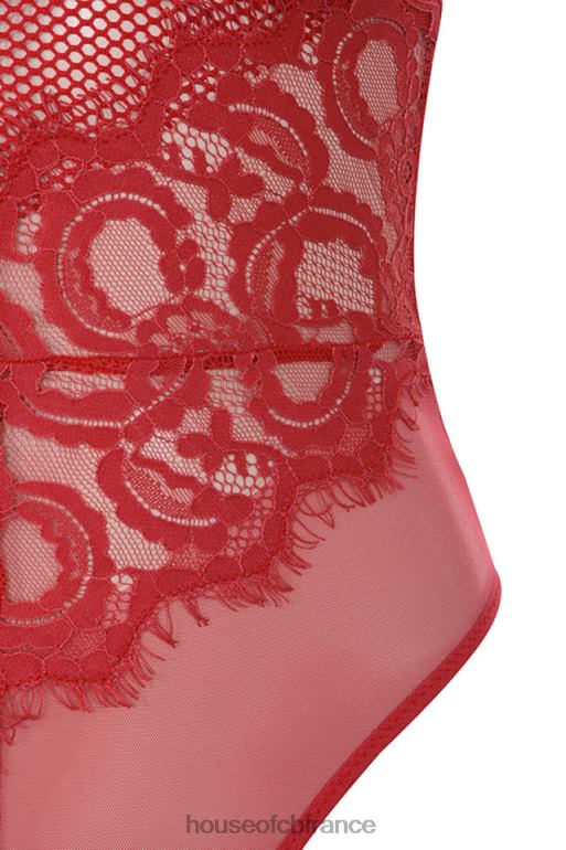 House of CB body nadia en dentelle rouge N888H815 vêtements