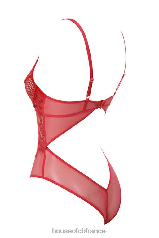 House of CB body nadia en dentelle rouge N888H815 vêtements
