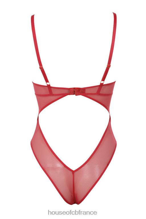 House of CB body nadia en dentelle rouge N888H815 vêtements