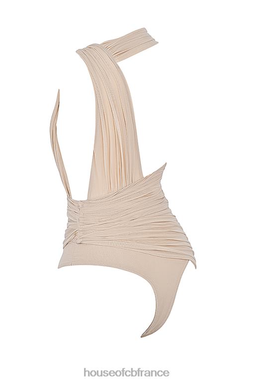 House of CB cheyanne body froncé écru N888H665 vêtements