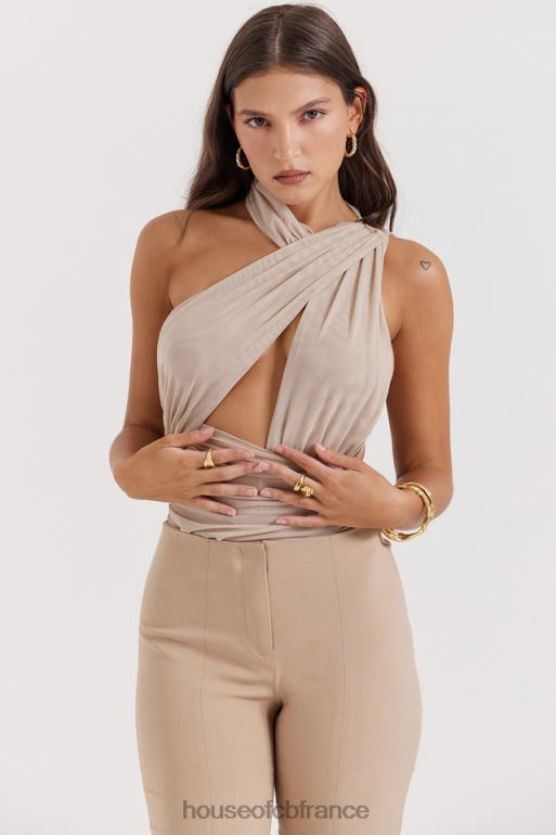 House of CB cheyanne body froncé écru N888H665 vêtements