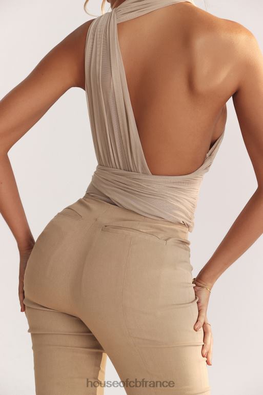 House of CB cheyanne body froncé écru N888H665 vêtements