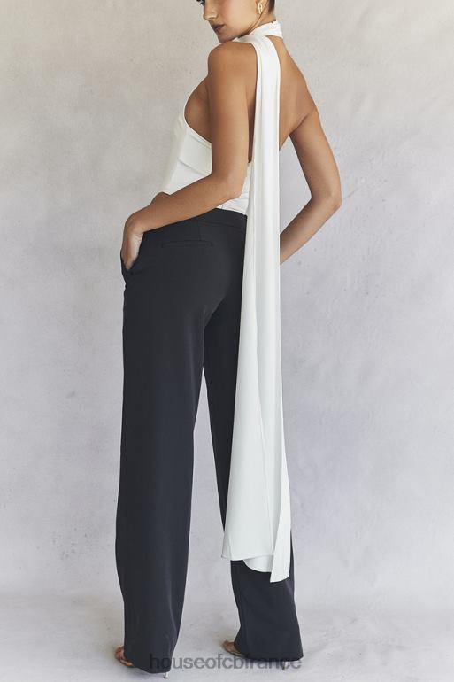 House of CB farrah - body cache-cœur en satin ivoire N888H710 vêtements