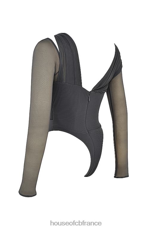 House of CB lilah shadow - body asymétrique à découpes N888H720 vêtements