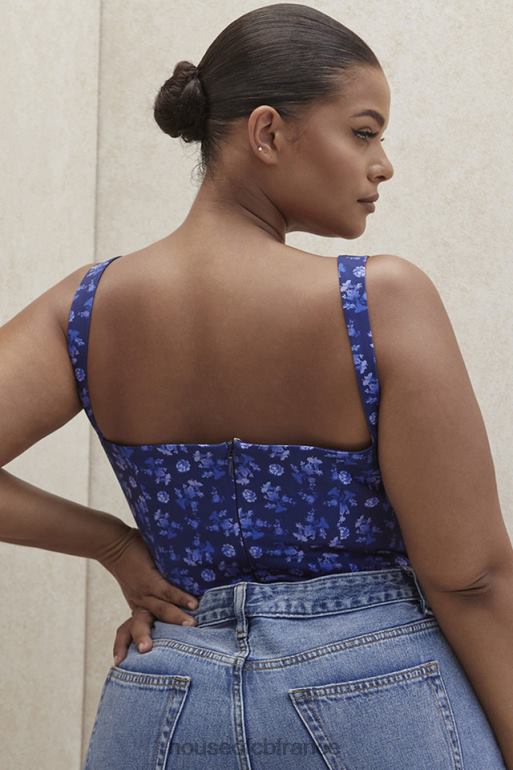 House of CB savia - body à imprimé fleuri saphir N888H804 vêtements