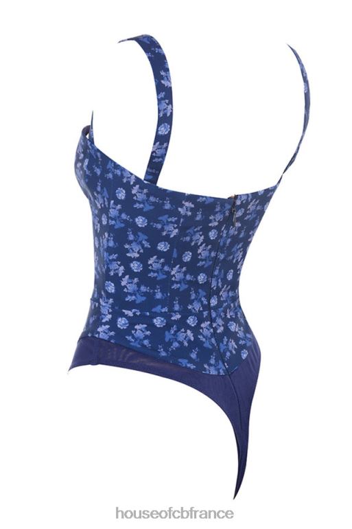 House of CB savia - body à imprimé fleuri saphir N888H804 vêtements