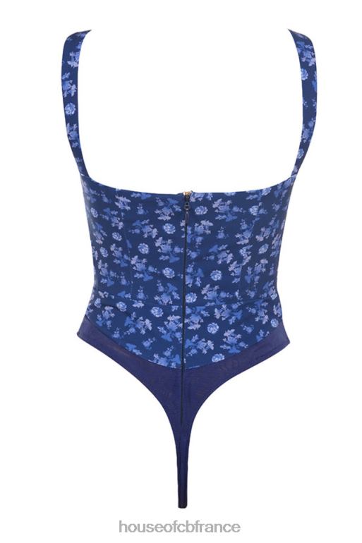 House of CB savia - body à imprimé fleuri saphir N888H804 vêtements