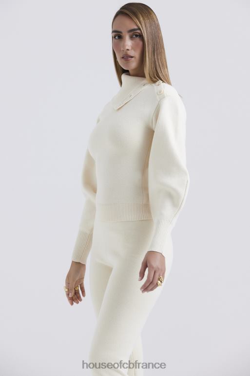 House of CB pull en cachemire mélangé crème adelita N888H655 vêtements