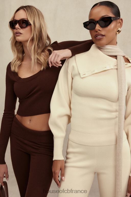 House of CB pull en cachemire mélangé crème adelita N888H655 vêtements