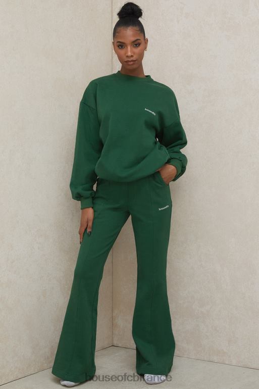 House of CB sweat-shirt oversize à col rond Tommy Green N888H798 vêtements