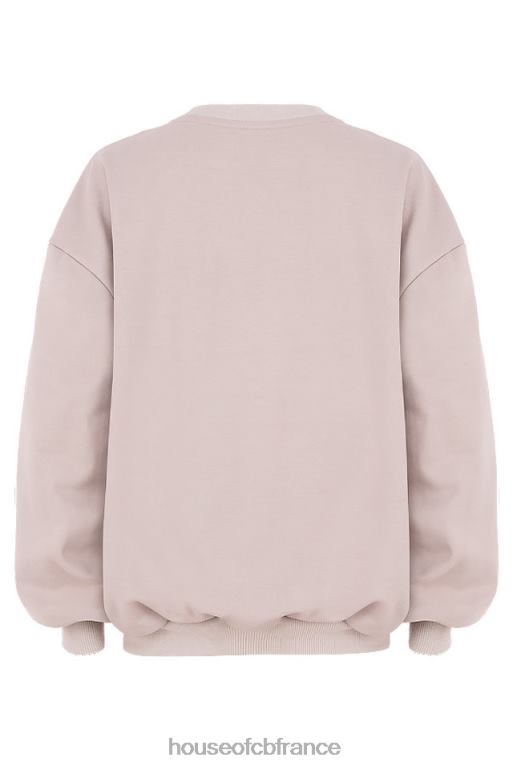House of CB sweat-shirt oversize à col rond Tommy Stone N888H802 vêtements