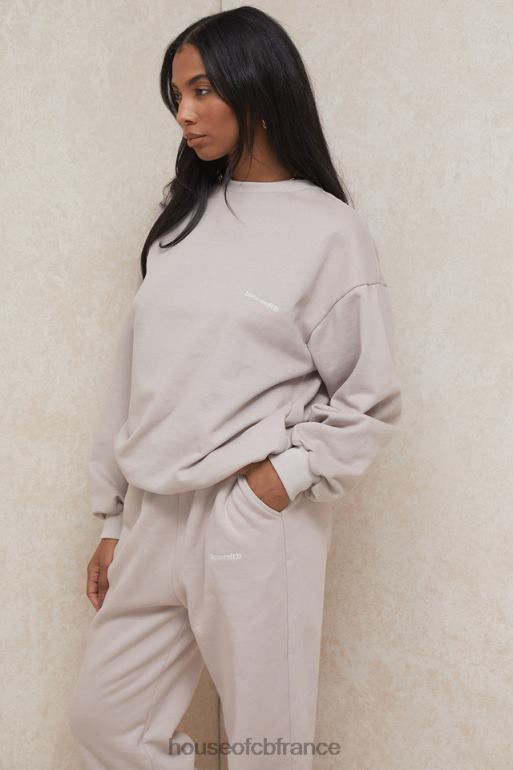 House of CB sweat-shirt oversize à col rond Tommy Stone N888H802 vêtements