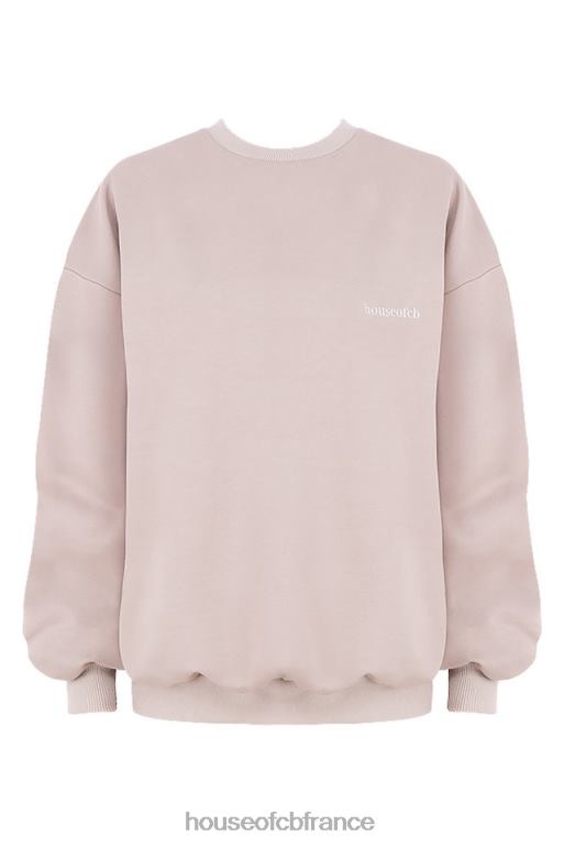 House of CB sweat-shirt oversize à col rond Tommy Stone N888H802 vêtements
