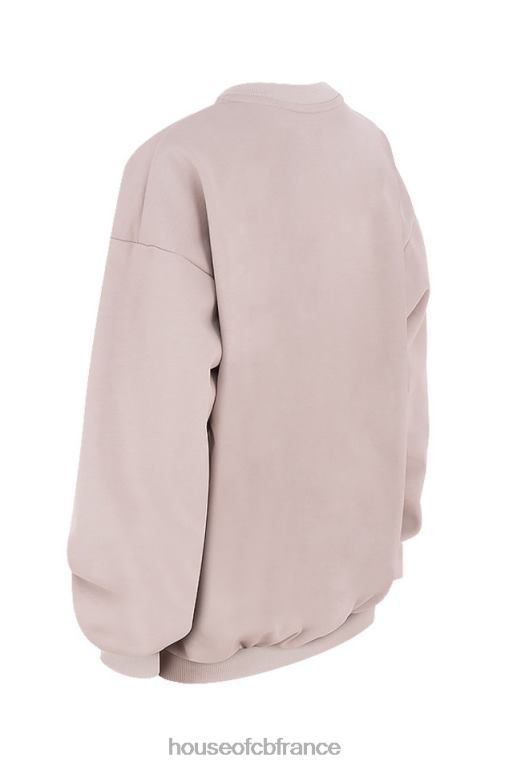 House of CB sweat-shirt oversize à col rond Tommy Stone N888H802 vêtements