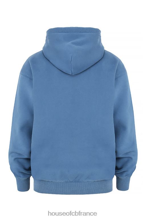 House of CB Sweat à capuche zippé Storm Azure N888H769 vêtements
