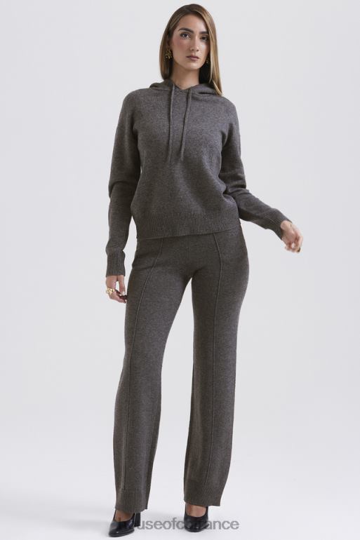 House of CB jionni sweat à capuche en cachemire mélangé anthracite N888H650 vêtements
