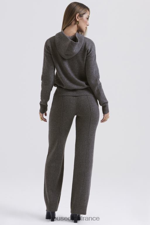 House of CB jionni sweat à capuche en cachemire mélangé anthracite N888H650 vêtements