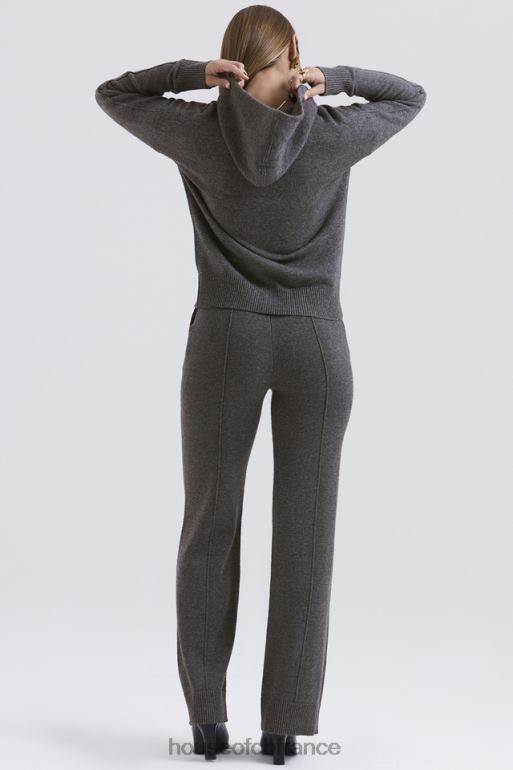 House of CB jionni sweat à capuche en cachemire mélangé anthracite N888H650 vêtements