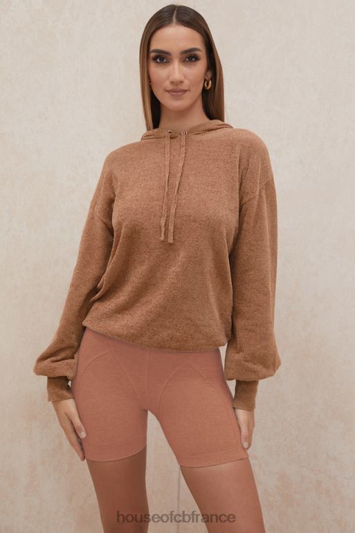 House of CB sweat à capuche ample lexi toffee N888H777 vêtements