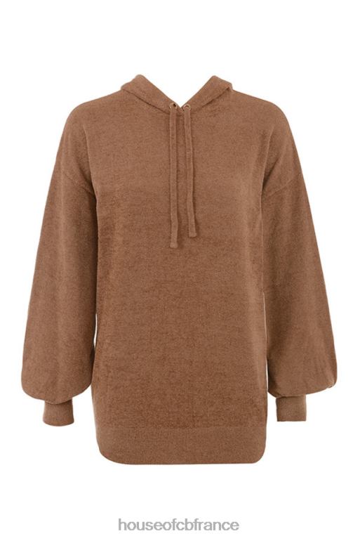 House of CB sweat à capuche ample lexi toffee N888H777 vêtements