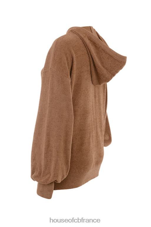 House of CB sweat à capuche ample lexi toffee N888H777 vêtements