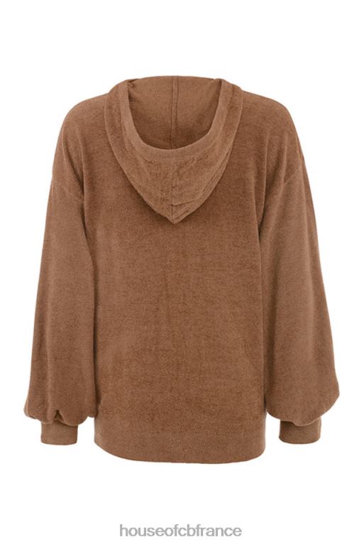 House of CB sweat à capuche ample lexi toffee N888H777 vêtements