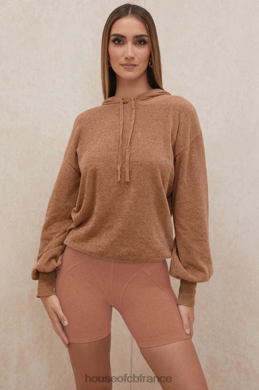 House of CB sweat à capuche ample lexi toffee N888H777 vêtements