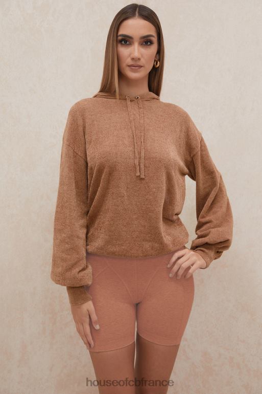 House of CB sweat à capuche ample lexi toffee N888H777 vêtements