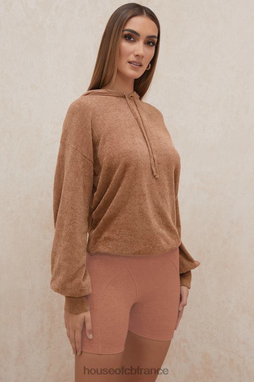 House of CB sweat à capuche ample lexi toffee N888H777 vêtements