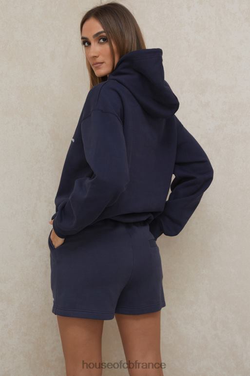 House of CB sweat à capuche oversize bleu marine halo N888H796 vêtements
