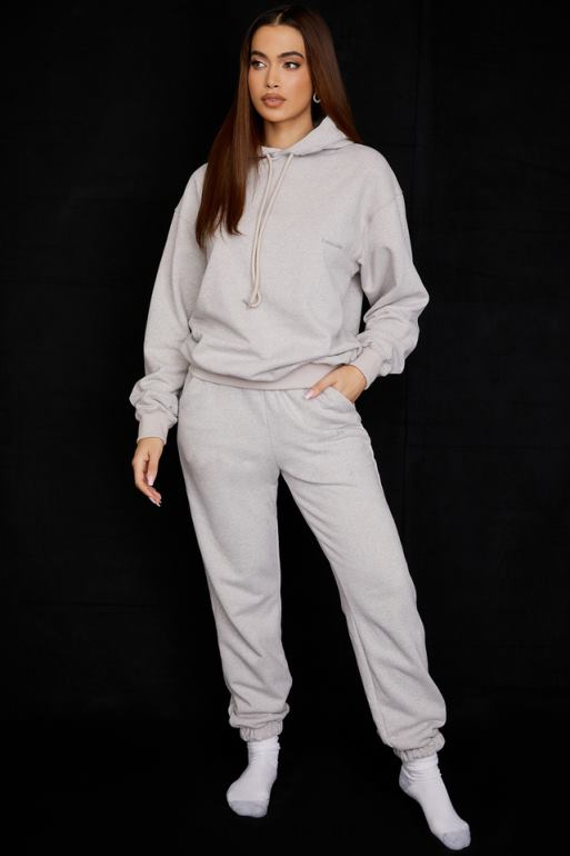 House of CB sweat à capuche oversize gris clair halo N888H725 vêtements