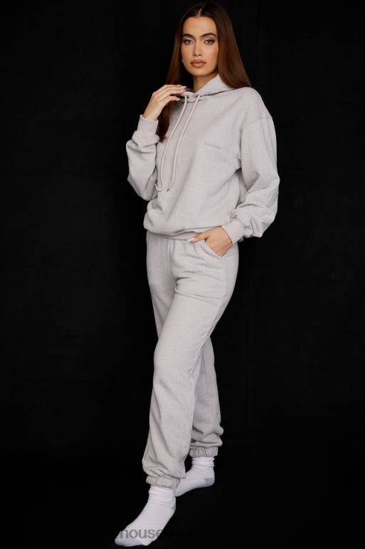 House of CB sweat à capuche oversize gris clair halo N888H725 vêtements