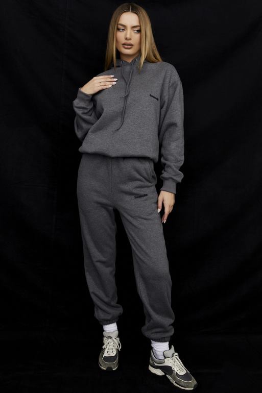 House of CB sweat à capuche oversize gris foncé halo N888H726 vêtements