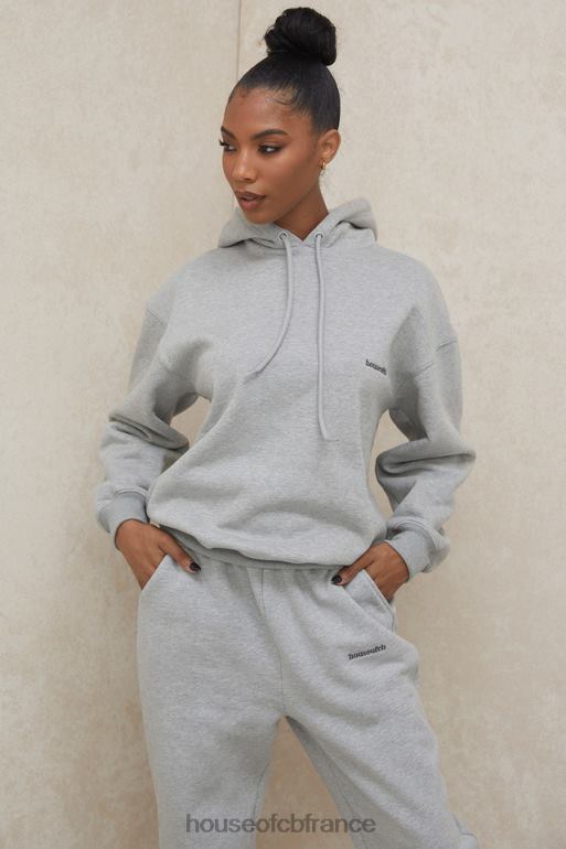 House of CB sweat à capuche oversize gris halo N888H795 vêtements