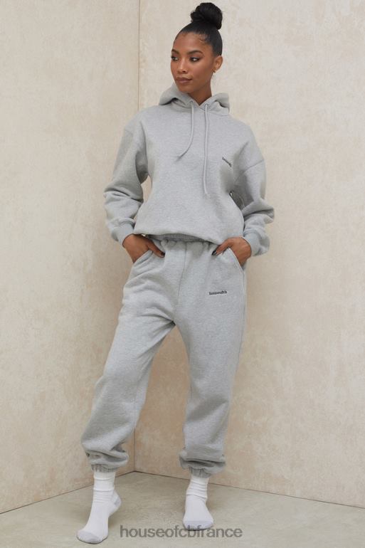 House of CB sweat à capuche oversize gris halo N888H795 vêtements