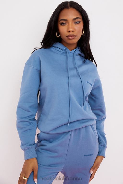 House of CB sweat à capuche oversize halo azur N888H764 vêtements