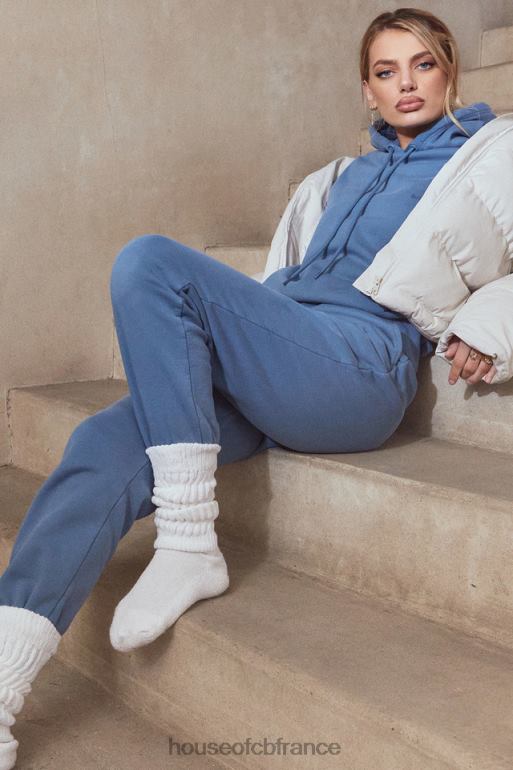 House of CB sweat à capuche oversize halo azur N888H764 vêtements