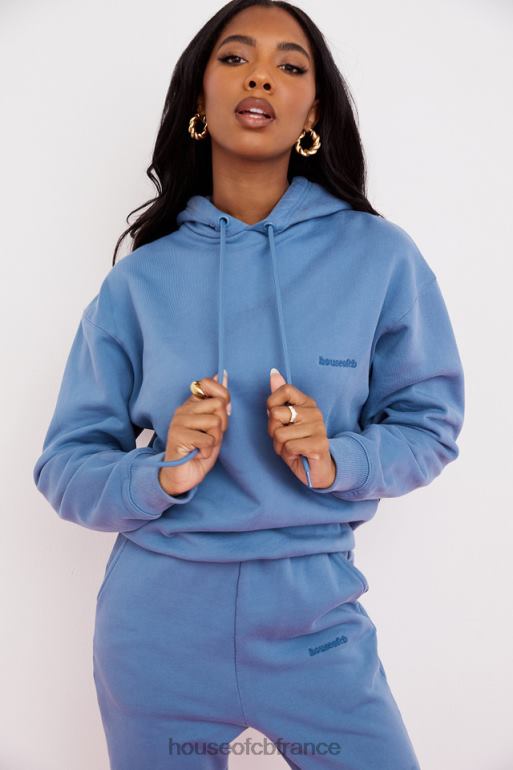 House of CB sweat à capuche oversize halo azur N888H764 vêtements