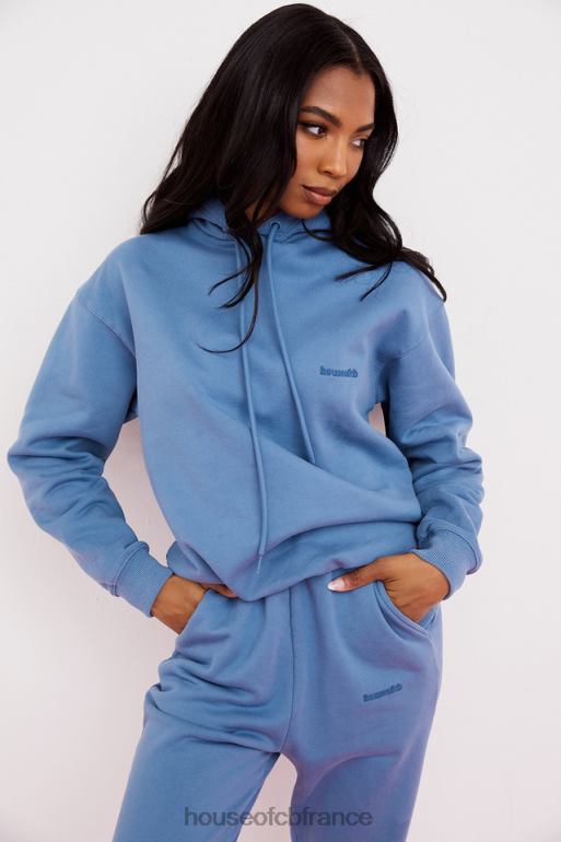 House of CB sweat à capuche oversize halo azur N888H764 vêtements