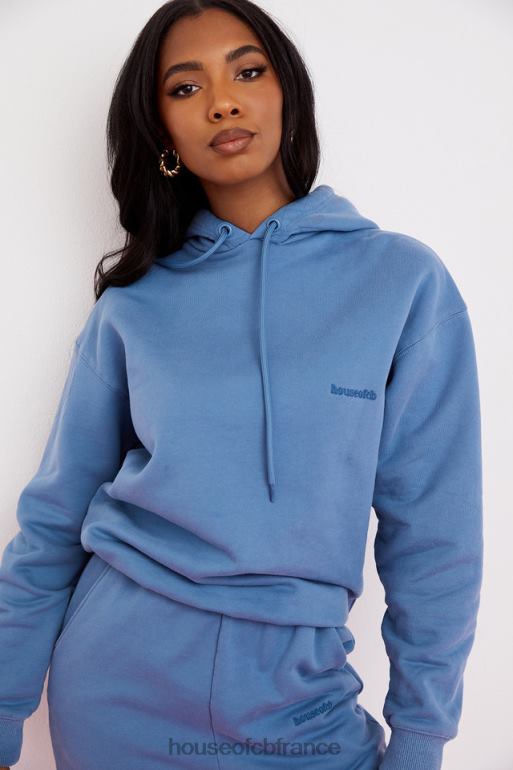 House of CB sweat à capuche oversize halo azur N888H764 vêtements