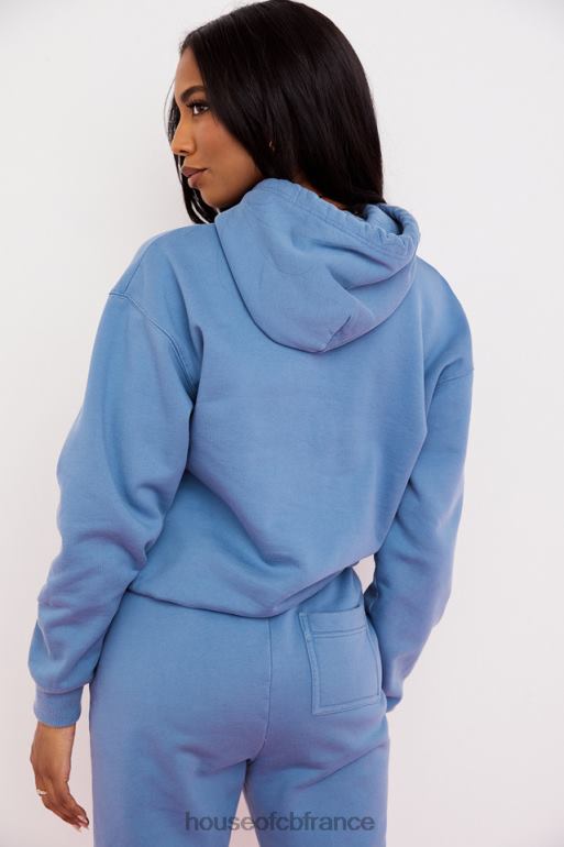 House of CB sweat à capuche oversize halo azur N888H764 vêtements
