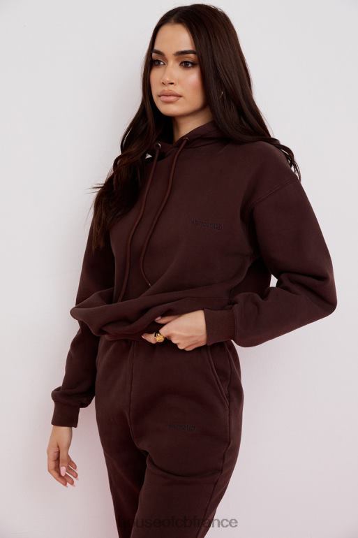House of CB sweat à capuche oversize halo chocolat N888H761 vêtements