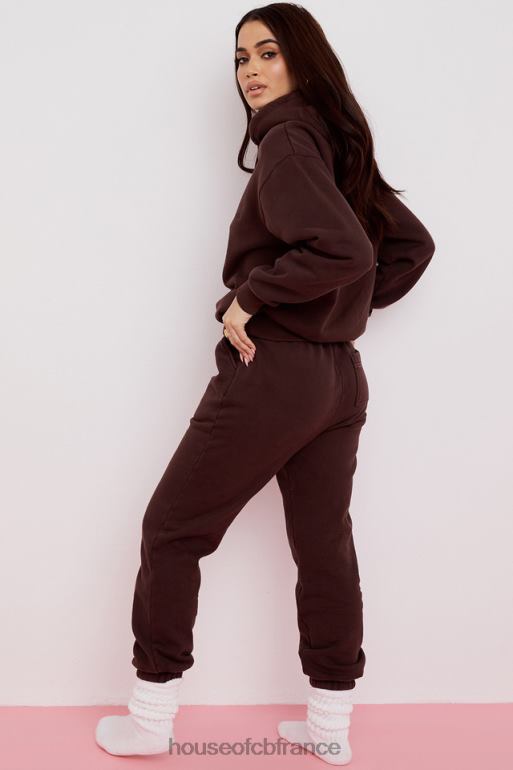 House of CB sweat à capuche oversize halo chocolat N888H761 vêtements