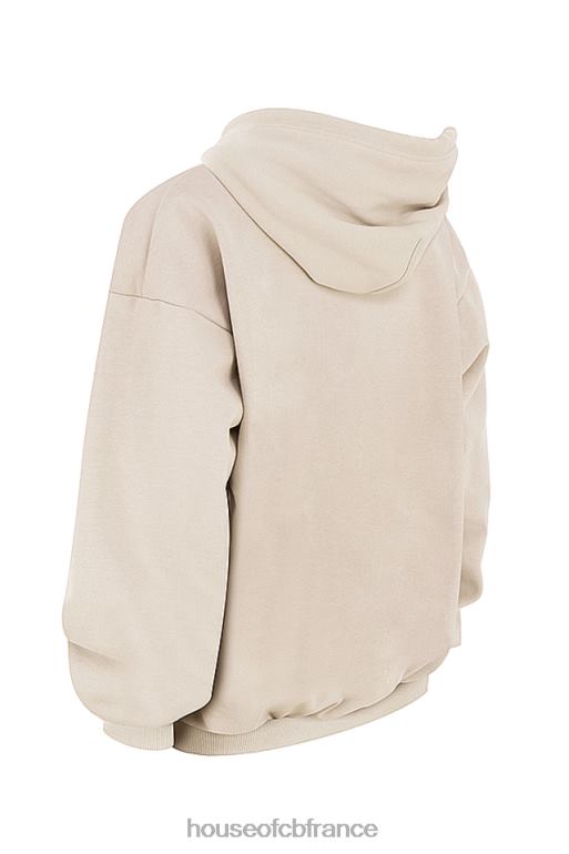House of CB sweat à capuche oversize halo à l\'avoine N888H735 vêtements
