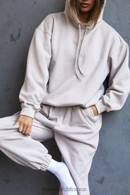 House of CB sweat à capuche oversize halo stone N888H793 vêtements