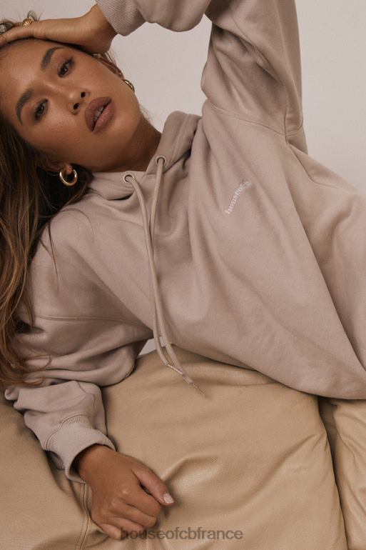House of CB sweat à capuche oversize halo stone N888H793 vêtements