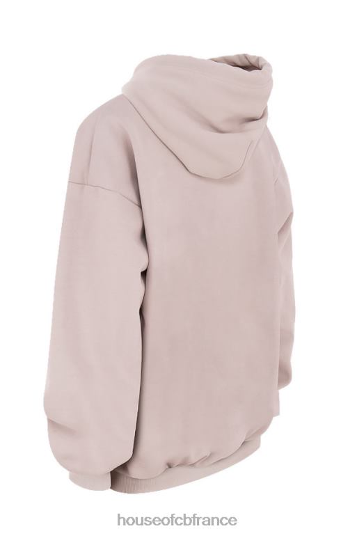 House of CB sweat à capuche oversize halo stone N888H793 vêtements