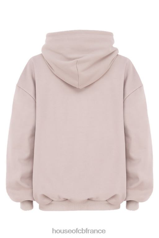 House of CB sweat à capuche oversize halo stone N888H793 vêtements